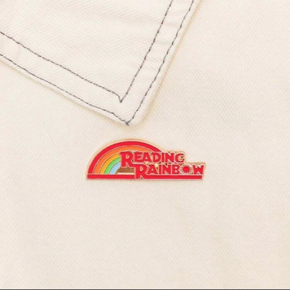 Reading rainbow TV collection pin brooch enamel charm purse bag decor satchel